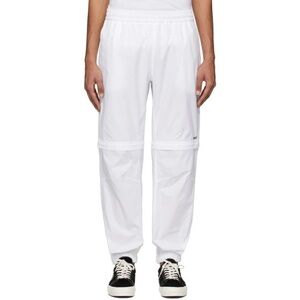 MSGM Men's White Zip-Off Joggers